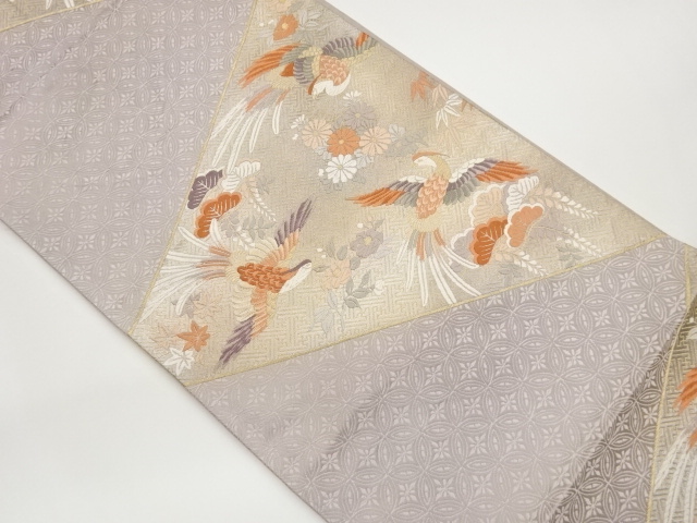JAPANESE FUKURO OBI / WOVEN FLOWERS